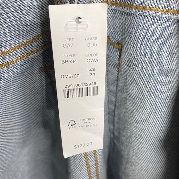 NWT J Crew Jeans  Women 32 Blue 9" Demi Boot Crop Raw Hem Denim High Rise BP584 - Picture 10 of 16